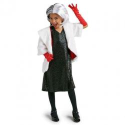 CARNAVAL Cruella de Vil jurk 110 116 kostuum pak Disney