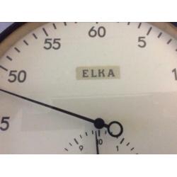 Elka: Grote antieke mechanische professionele stopwatch.