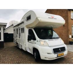 Camper fiat roller team alkoof xxl garage 6 persoons airco