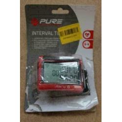 Pure2Improve interval Trainer 7,5 x 6 cm rood/zwart (nieuw)
