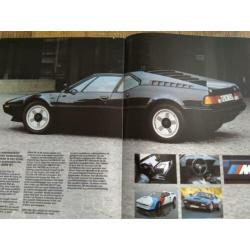 BMW programma folder uit 1980 ( o.a. e21, e12, e23, M1)