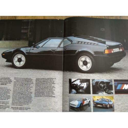 BMW programma folder uit 1980 ( o.a. e21, e12, e23, M1)