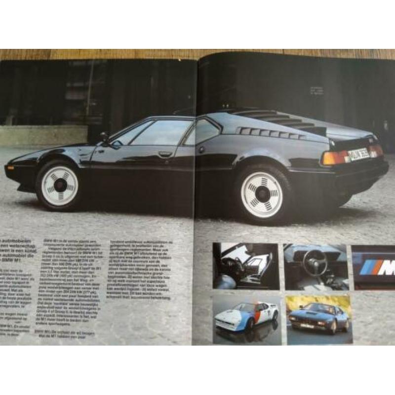 BMW programma folder uit 1980 ( o.a. e21, e12, e23, M1)