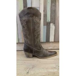 Nieuwe leren western/cowboy laarzen maat 38 € 30.00