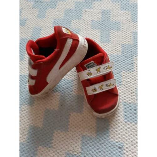 Puma schoenen rood, mt 24