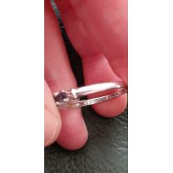 Vintage zilver ring met natuurlijke Tanzaniet