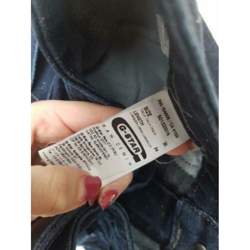 Dames g-star broek dark denim.