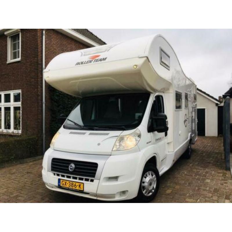 Camper fiat roller team alkoof xxl garage 6 persoons airco