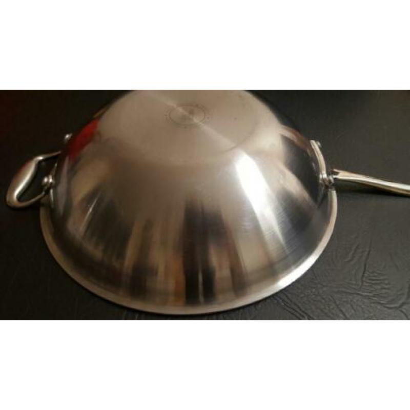 Grote wokpan 34cm merk HAUTE CUISINE geschikt voor inductie