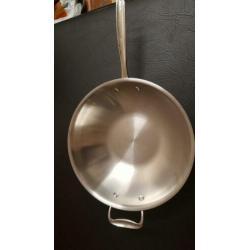 Grote wokpan 34cm merk HAUTE CUISINE geschikt voor inductie