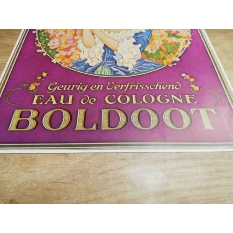 Boldoot eau de cologne reclame poster