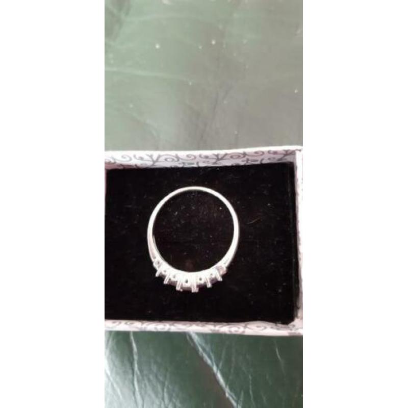 Vintage zilver ring met natuurlijke Tanzaniet