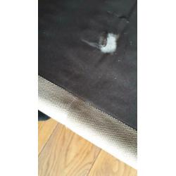Bank met twee bijpassende fauteuils, kleur taupe
