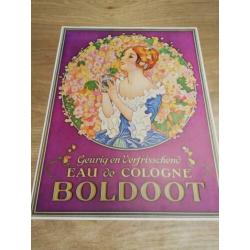 Boldoot eau de cologne reclame poster