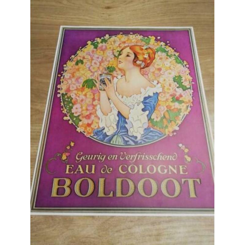 Boldoot eau de cologne reclame poster