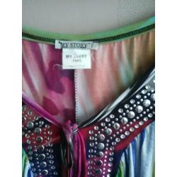 Mooie blouse My Story, met open schouder maat M