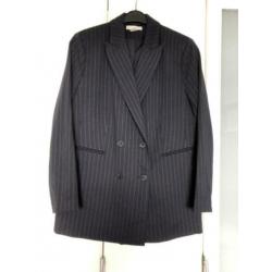 Donkerblauw krijtstreep colbert H&M, 46, NIEUW