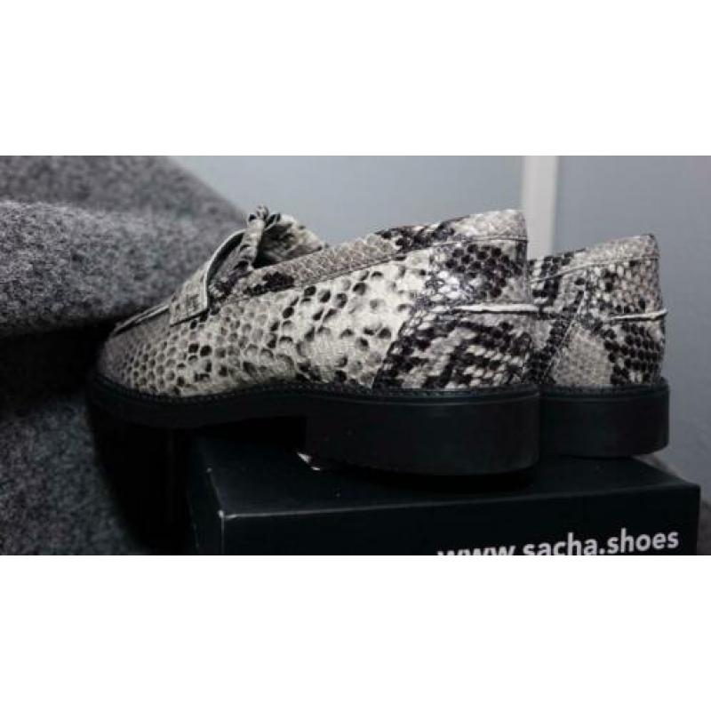 nieuwe echt leren SACHA tijger print schoenen