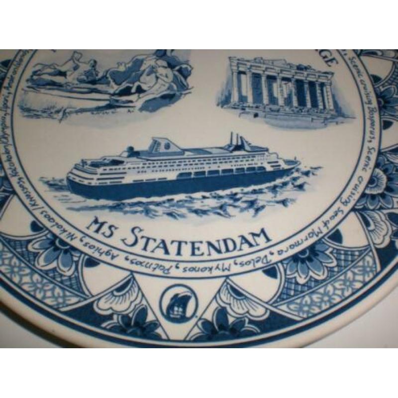 Wandbord Holland America Line, m.s Statendam 1994