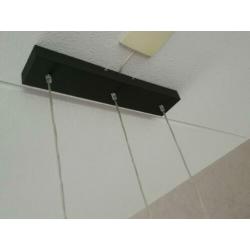 Hanglamp Hoogte is nu 95,5 cm (verstelbaar) 3 lampen