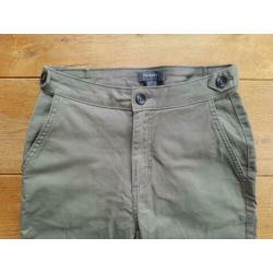 stoere legergroene broek model cargo maat 32