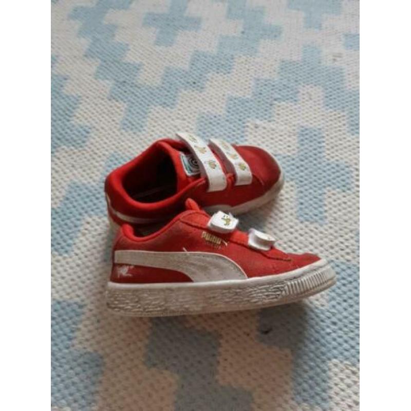 Puma schoenen rood, mt 24