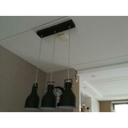 Hanglamp Hoogte is nu 95,5 cm (verstelbaar) 3 lampen