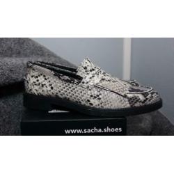 nieuwe echt leren SACHA tijger print schoenen