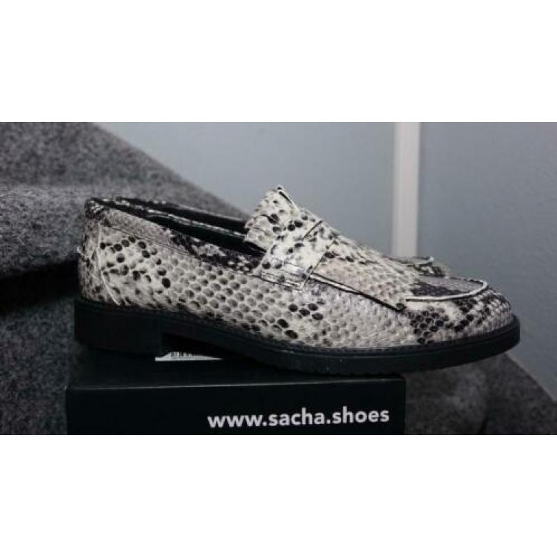 nieuwe echt leren SACHA tijger print schoenen
