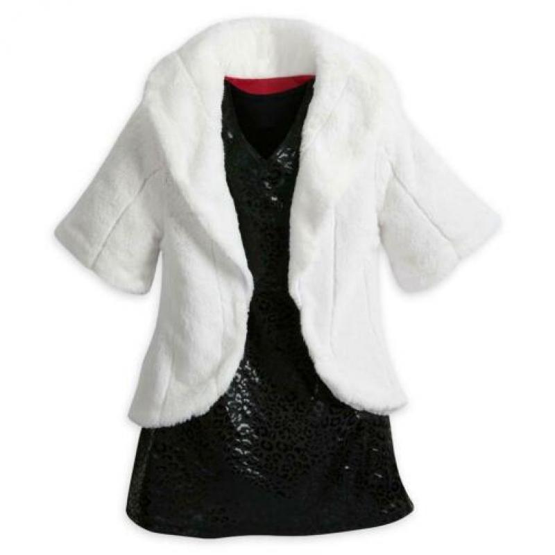CARNAVAL Cruella de Vil jurk 110 116 kostuum pak Disney