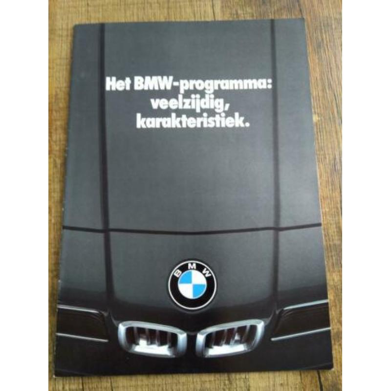 BMW programma folder uit 1980 ( o.a. e21, e12, e23, M1)