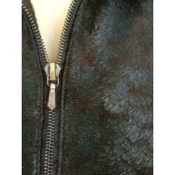 C706 Blacky Dress maat 36=S imitatie bontjasje jasje bruin