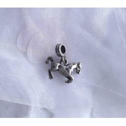 Zilveren bedels, charms met paard en hoefijzer, prijs p.s.