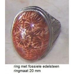 Diverse Indonesische ringen met halfedelsteen