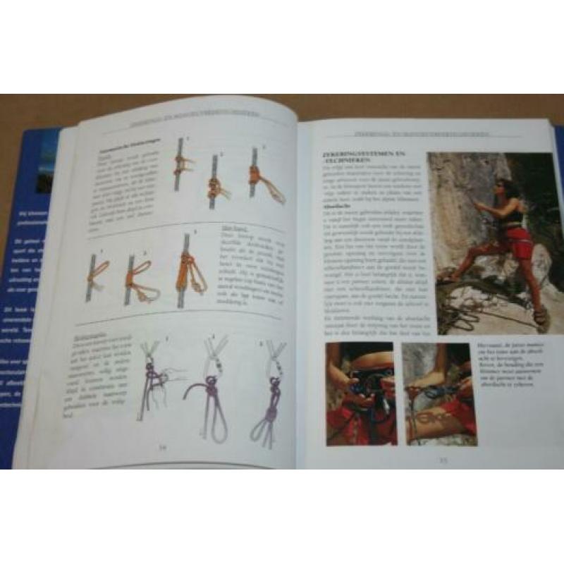 Fraai boek over klimmen, klimtechnieken, boulderen etc
