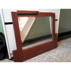 Amsterdamse School art deco spiegel facet geslepen