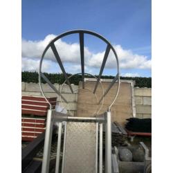 Aluminium gevelladder kooi ladder gevel kooi ladder getrap