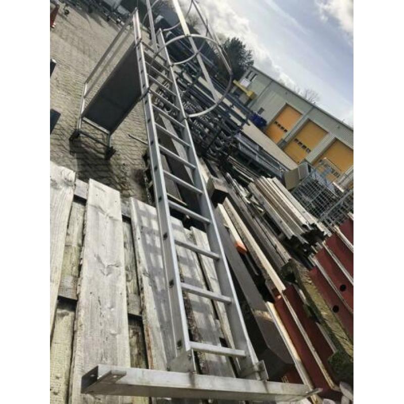 Aluminium gevelladder kooi ladder gevel kooi ladder getrap