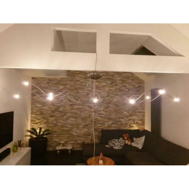Zeer mooie handgebogen 12 lamps plafondlamp