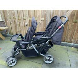 Topmark Tandem Duo Wagen incl Reiswieg en regenhoes