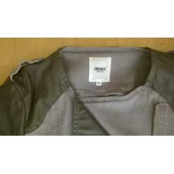 Stoer kort jasje Object, blazer, bikerjack maat 36, grijs
