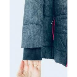 Nieuwe SuperDry dames winterjas - maat S - grijs met roze