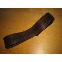 Nieuwe stoere donkerbruin leren riem McGREGOR 90 snazzeys