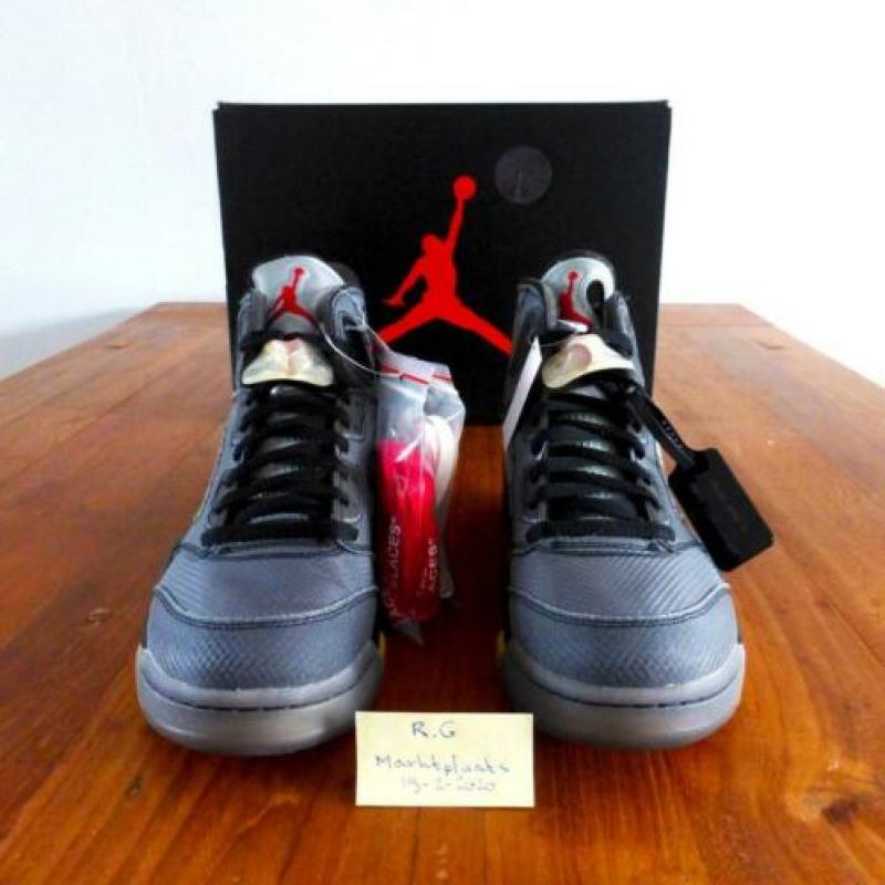 Air Jordan 5 Off White DS maat 43 US9.5 Nike Virgil Abloh