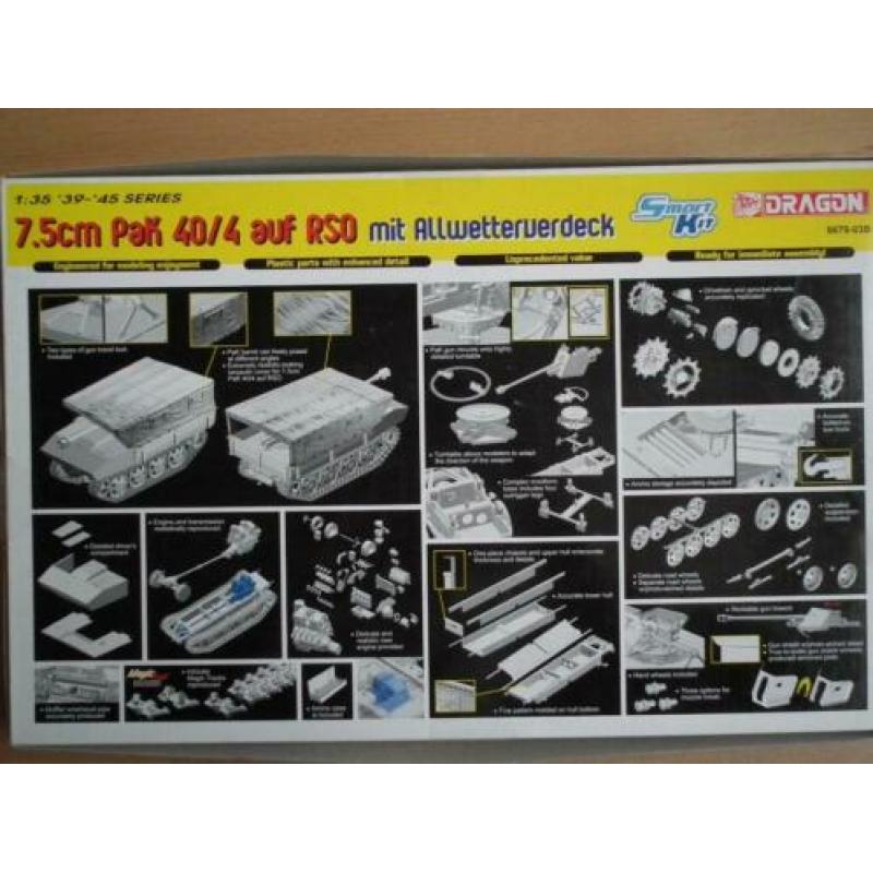 Dragon 6679, SMART KIT, 7,5 cm PaK 40/4 auf RSO, 1/35