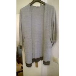 Dun marineblauw vestje met bolle knoopjes Benetton mt XS