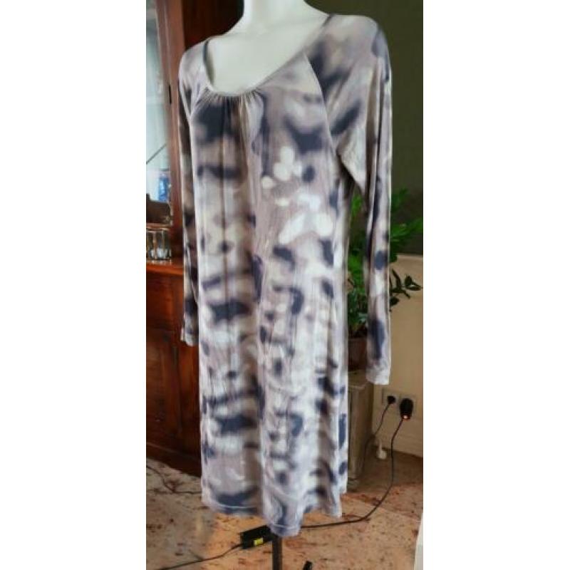 NETTE gave kleurige beige SANDWICH jurk mt L 42/44, jurkje