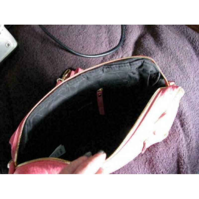 tas koraalroze/rood van Pieces, nieuw.