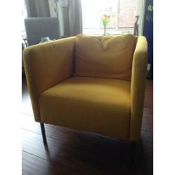 Gele Ekerö Fauteuil (nieuwprijs 129 euro)
