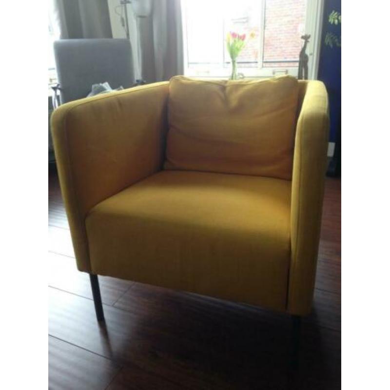 Gele Ekerö Fauteuil (nieuwprijs 129 euro)